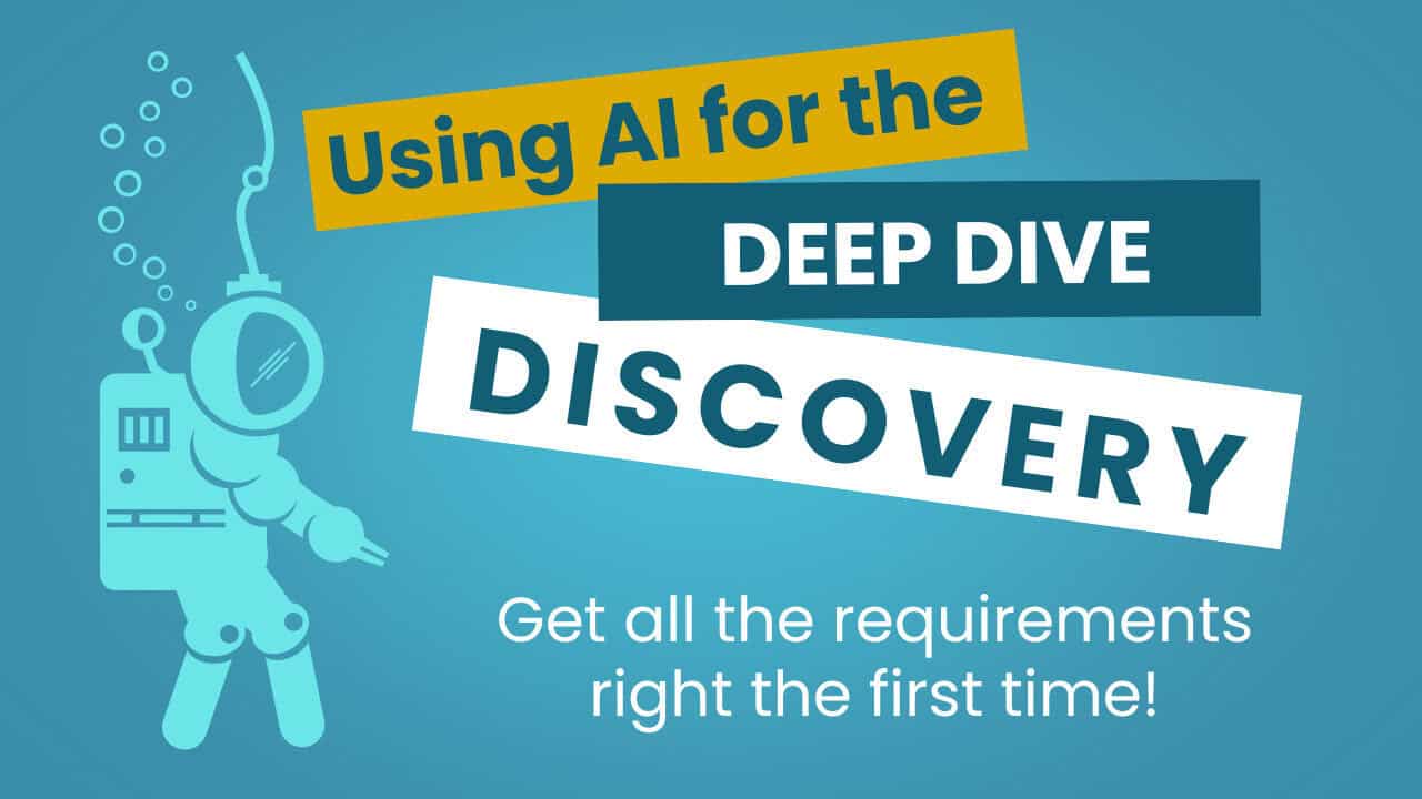 Title slide for how AI can help with project discovery